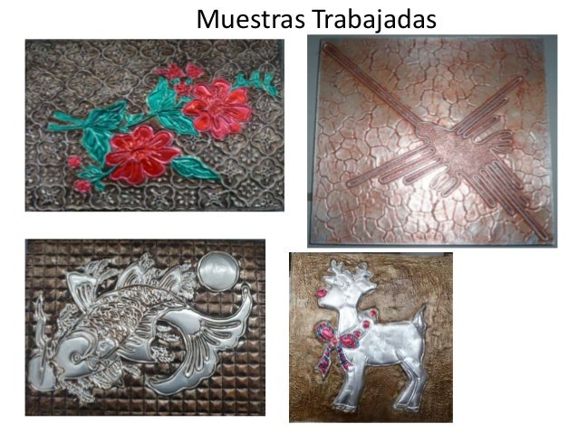 Técnica de repujado