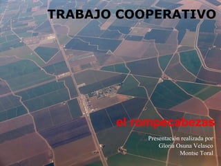 TRABAJO COOPERATIVO el rompecabezas Presentación realizada por Gloria Osuna Velasco Montse Toral 
