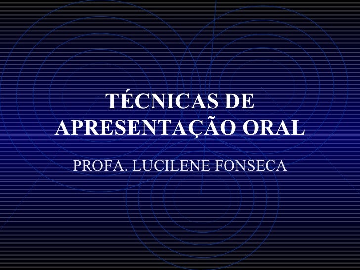 Curso de tecnicas de apresentacao