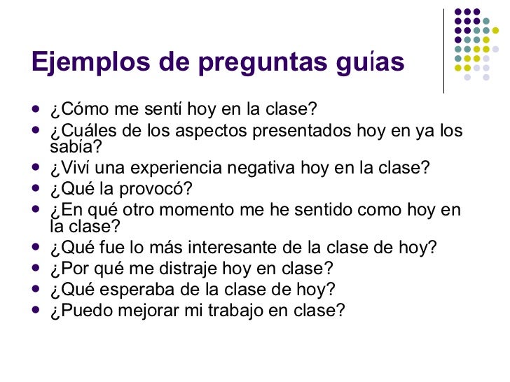 preguntas guias para un diario reflexivo t 233 cnicas de assessment educ 409 preguntas guias para un diario reflexivo t 233 cnicas de assessment educ 409