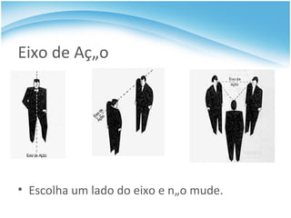 Eixo de Ação Escolha um lado do eixo e não mude. 