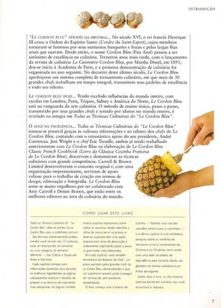 Técnicas culinárias-  Le Cordon Bleu