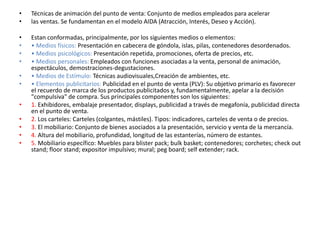 Técnicas de animación del punto de venta | PPTX