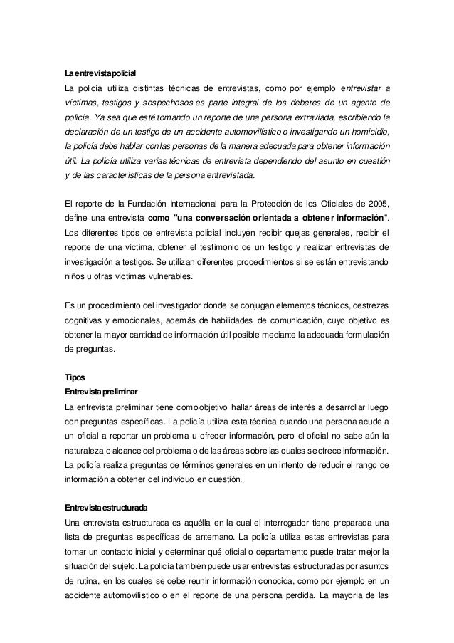 preguntas para una entrevista de homicidio t 233 cnicas de entrevista policial preguntas para una entrevista de homicidio t 233 cnicas de entrevista policial