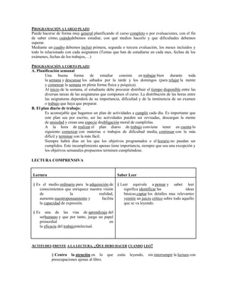 Técnicas de estudio