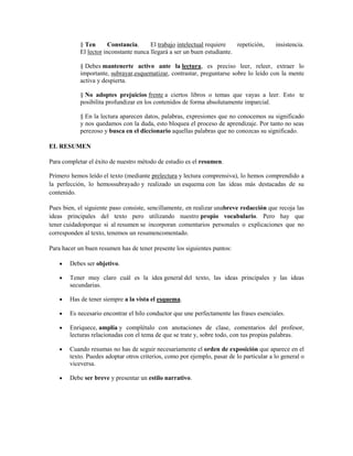 Técnicas de estudio