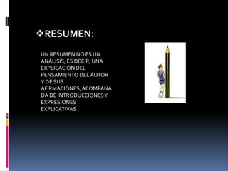 SUBRAYADO: CONSISTE EN PONER UNA RAYA DEBAJO DE LAS IDEAS MÁS IMPORTANTES DE UN TEXTO CON EL FIN DE DESTACARLAS DEL RESTO.