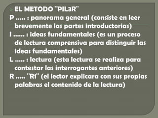 repasoMotivación: es despertar el interés hacia la lectura.