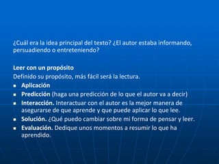 Técnicas de lectura rápida copia | PPTX
