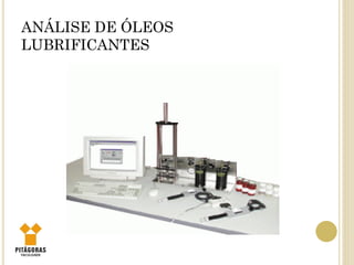 ANÁLISE DE ÓLEOS
LUBRIFICANTES
 
