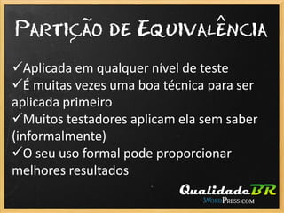 Técnicas de modelagem de teste (parte 1)