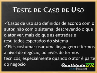 Técnicas de modelagem de teste (parte 1)