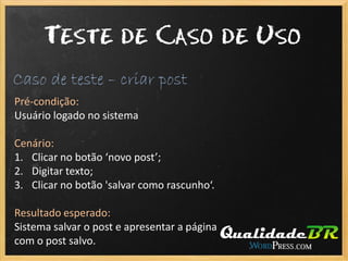 Técnicas de modelagem de teste (parte 1)