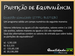 Técnicas de modelagem de teste (parte 1)