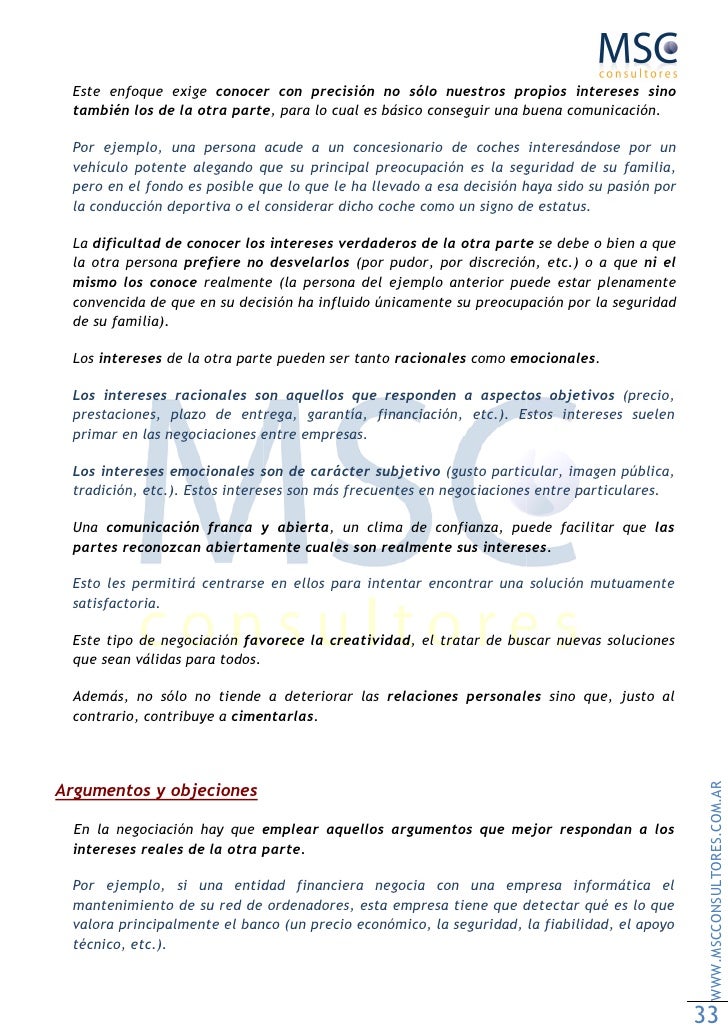 Tecnicas de Negociacion