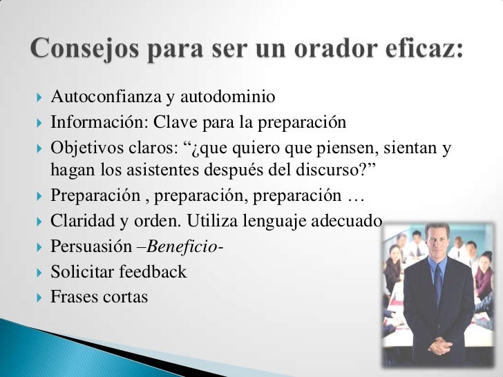 Técnicas de presentacion y oratoria