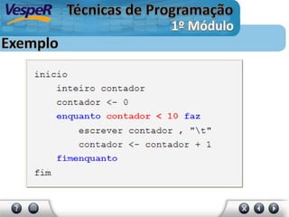 Técnicas de programação 1º módulo