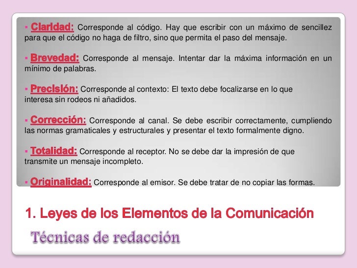 Técnicas de redacción