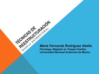 María Fernanda Rodríguez Abello
Psicóloga, Magister en Terapia Familiar
Universidad Nacional Autónoma de México

 