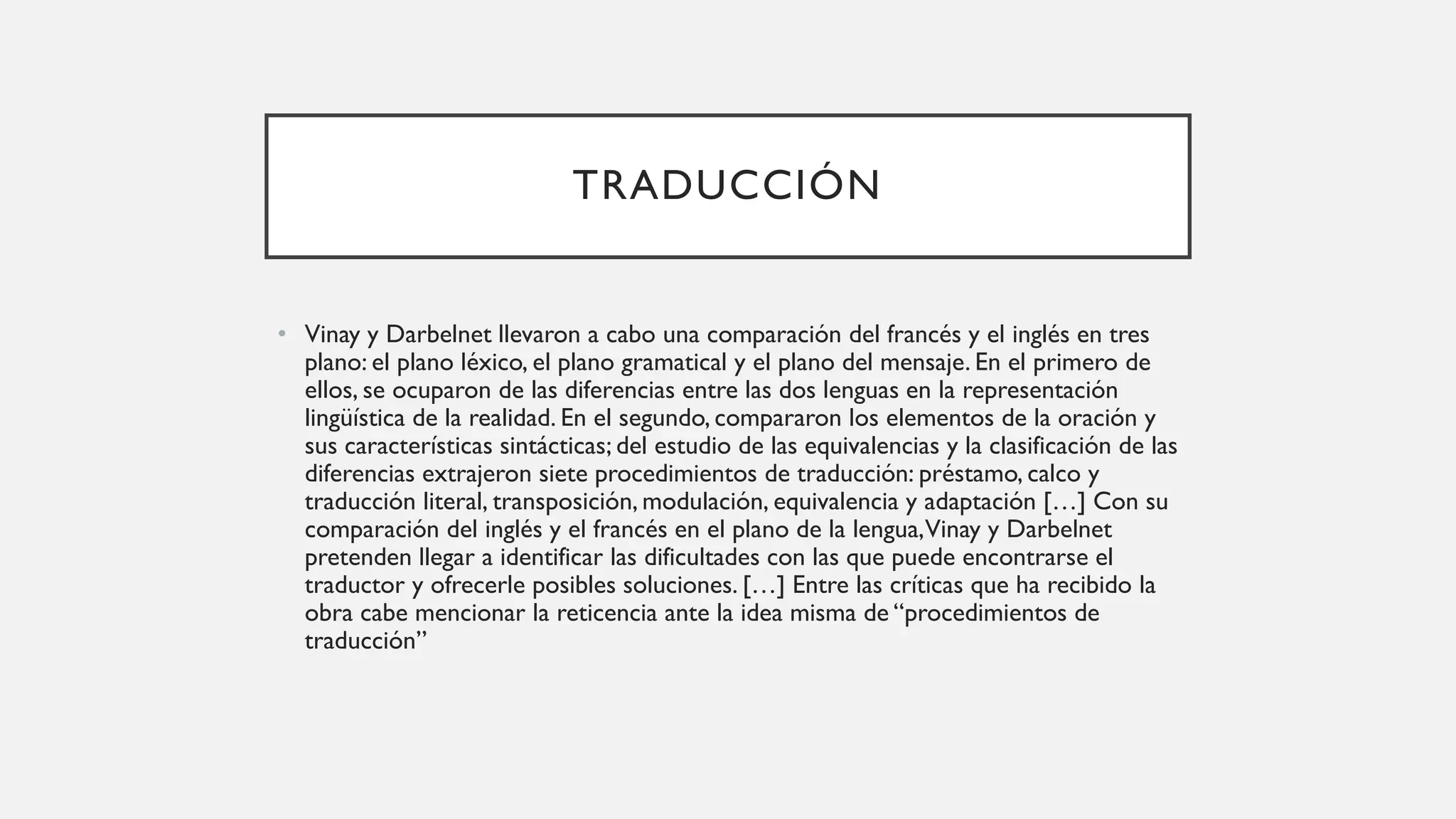 Técnicas de traducción. explicación y ejemplos pdf | PDF