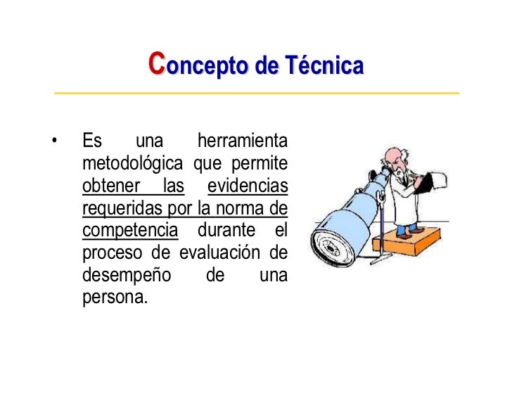 Técnicas e instrumentos de evaluación de competencias