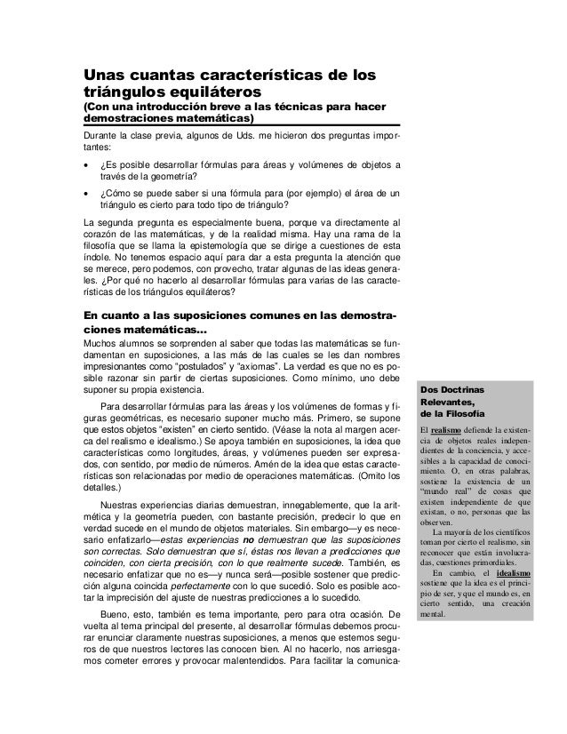 Tecnicas Para Demostraciones Usando Triangulos Equilateros