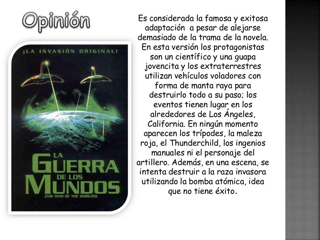 Fragmento De La Guerra De Los Mundos es.slideshare.net