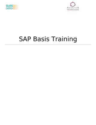 SAP Basis Training
 