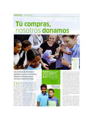 Article about BuyOne-GiveOne model in Colombia 