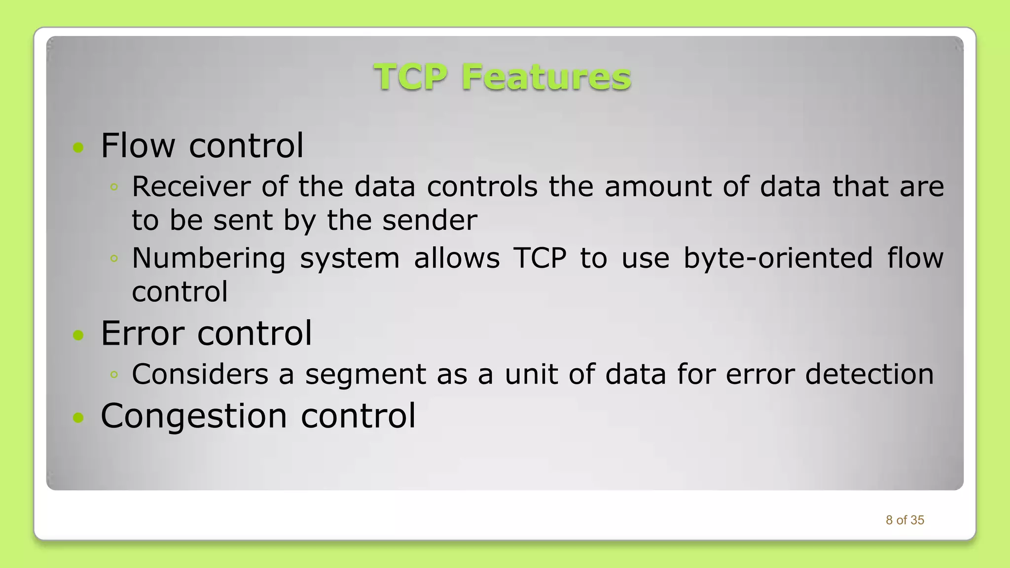 Transmission Control Protocol (TCP) | PPTX