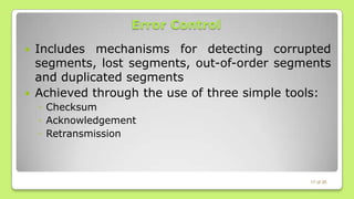 Transmission Control Protocol (TCP) | PPTX