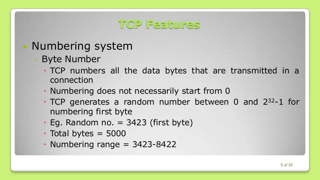 Transmission Control Protocol (TCP)