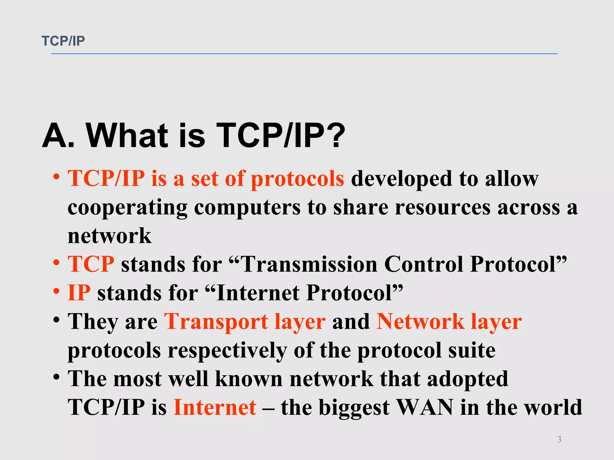 TCP/ IP | PPT | Email | Internet