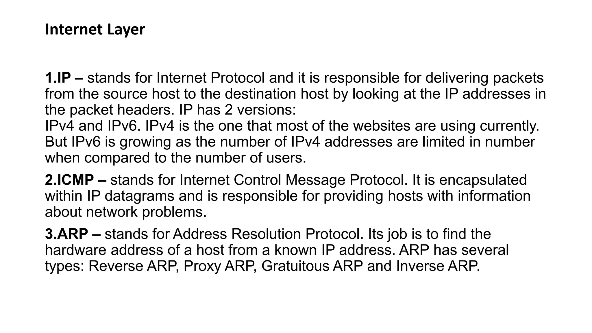 Tcp/Ip Model | PPT image.