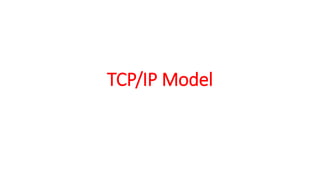 TCP/IP Model
 