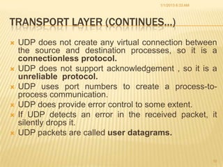 Udp Support TCP/IP and DNS | PPTX