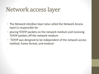 TCP/IP Protocols | PPTX | Computer Networking | Computing