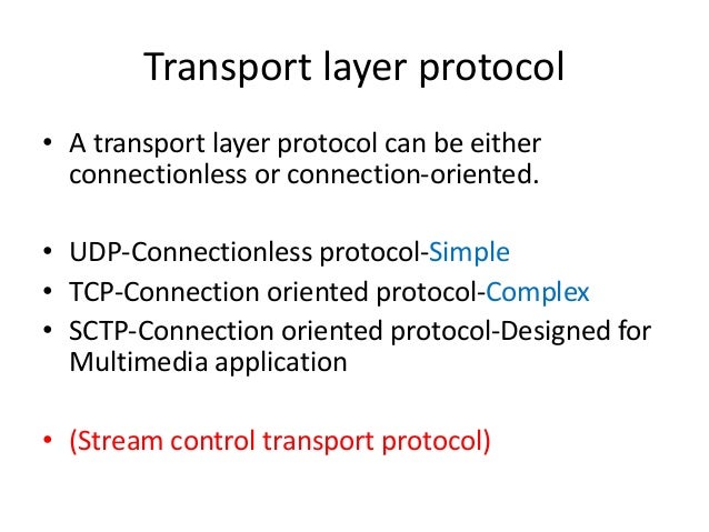 Transport layer protocol