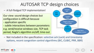 Insights into the performance and configuration of TCP in Automotive ...