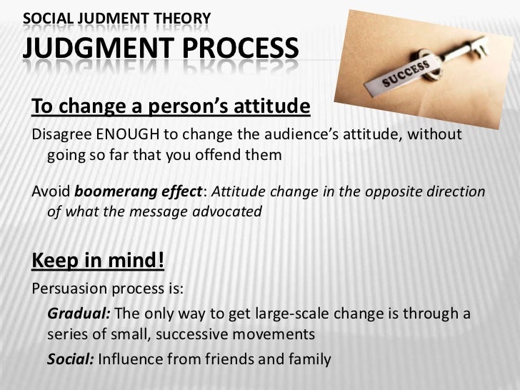 TCP Social Judgement Theory
