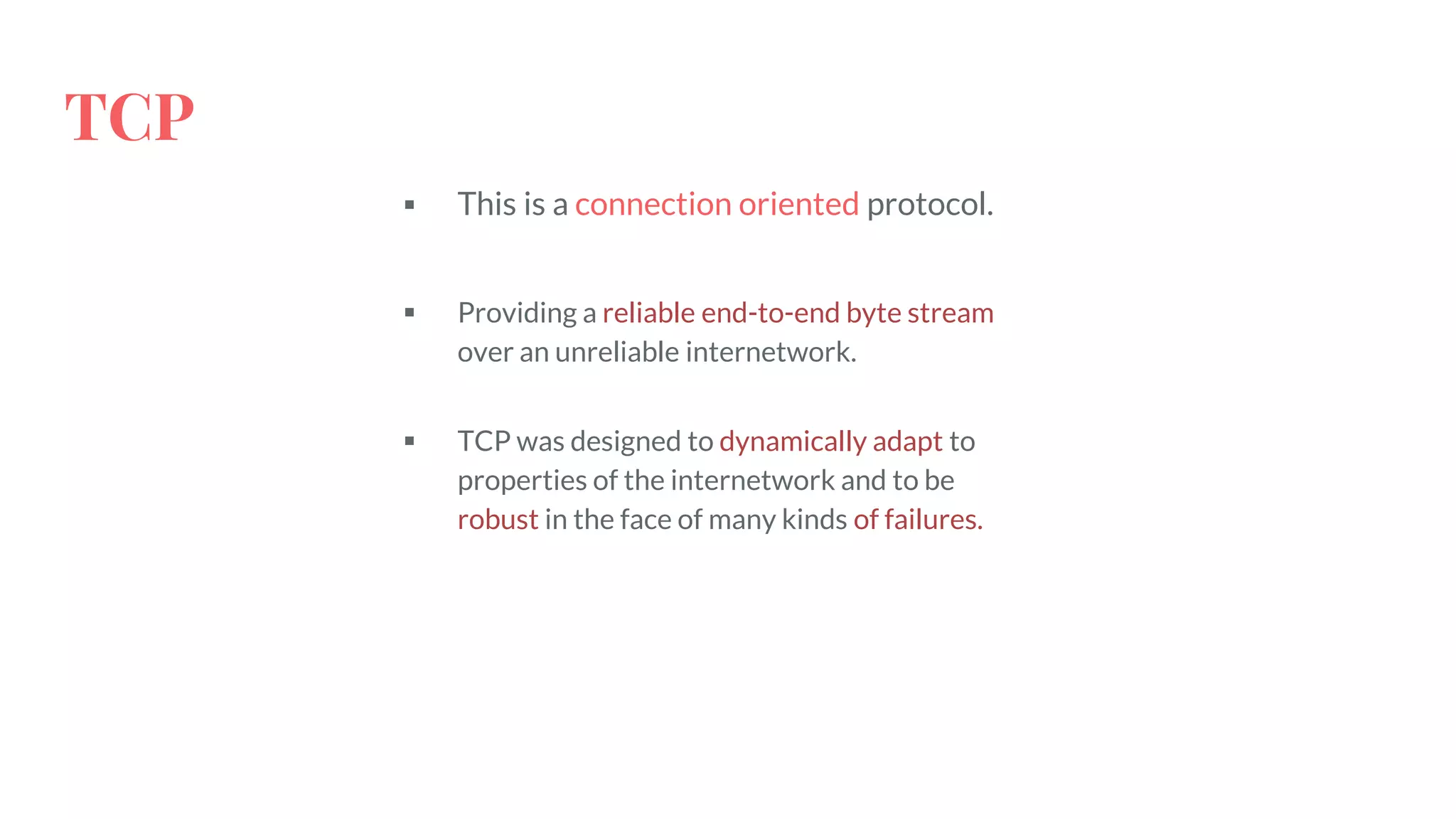 Transmission Control Protocol and User Datagram protocol | PPT