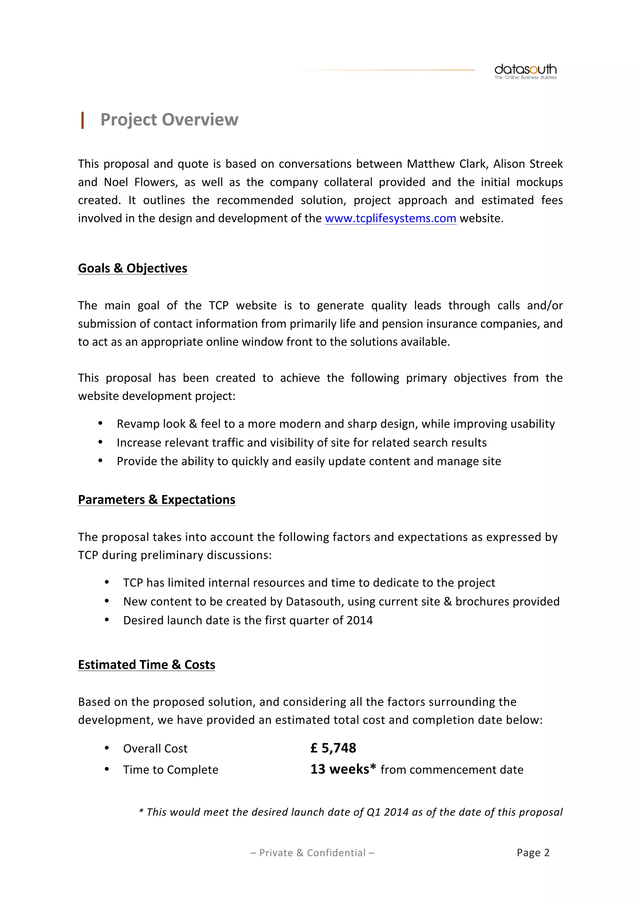 Web Site Development - Project Proposal | PDF