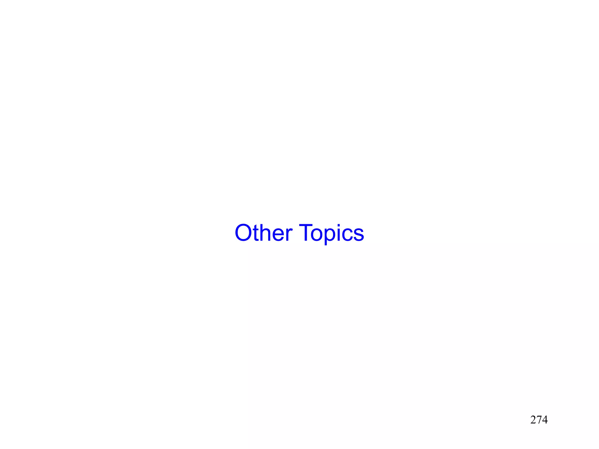 274
Other Topics
 