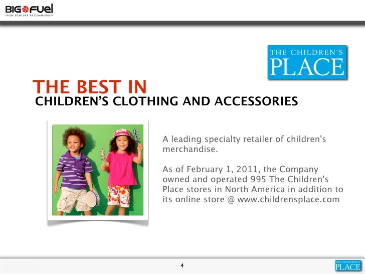 Online childrensplace The Children's Place toddlers program begins at about 18 months of age and focuses on a variety of key elements of your child's growth.