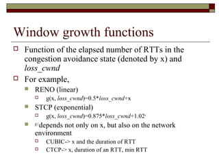 Tcp congestion avoidance algorithm identification | PPT