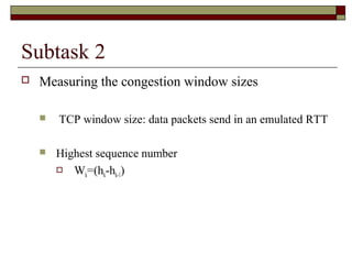 Tcp Window Size Algorithm Tcp congestion avoidance algorithm identification | PPT