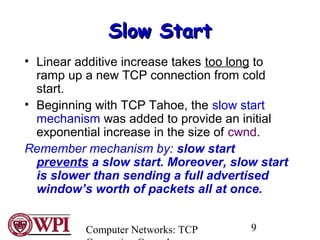 Tcp congestion control (1) | PPT