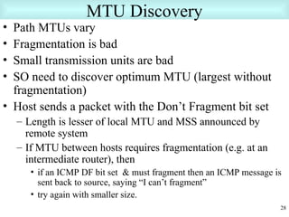 Small Mtu TCP/IP PPT IN COMPUTER NETWORK AND DATA COMMUNICATION | PPT