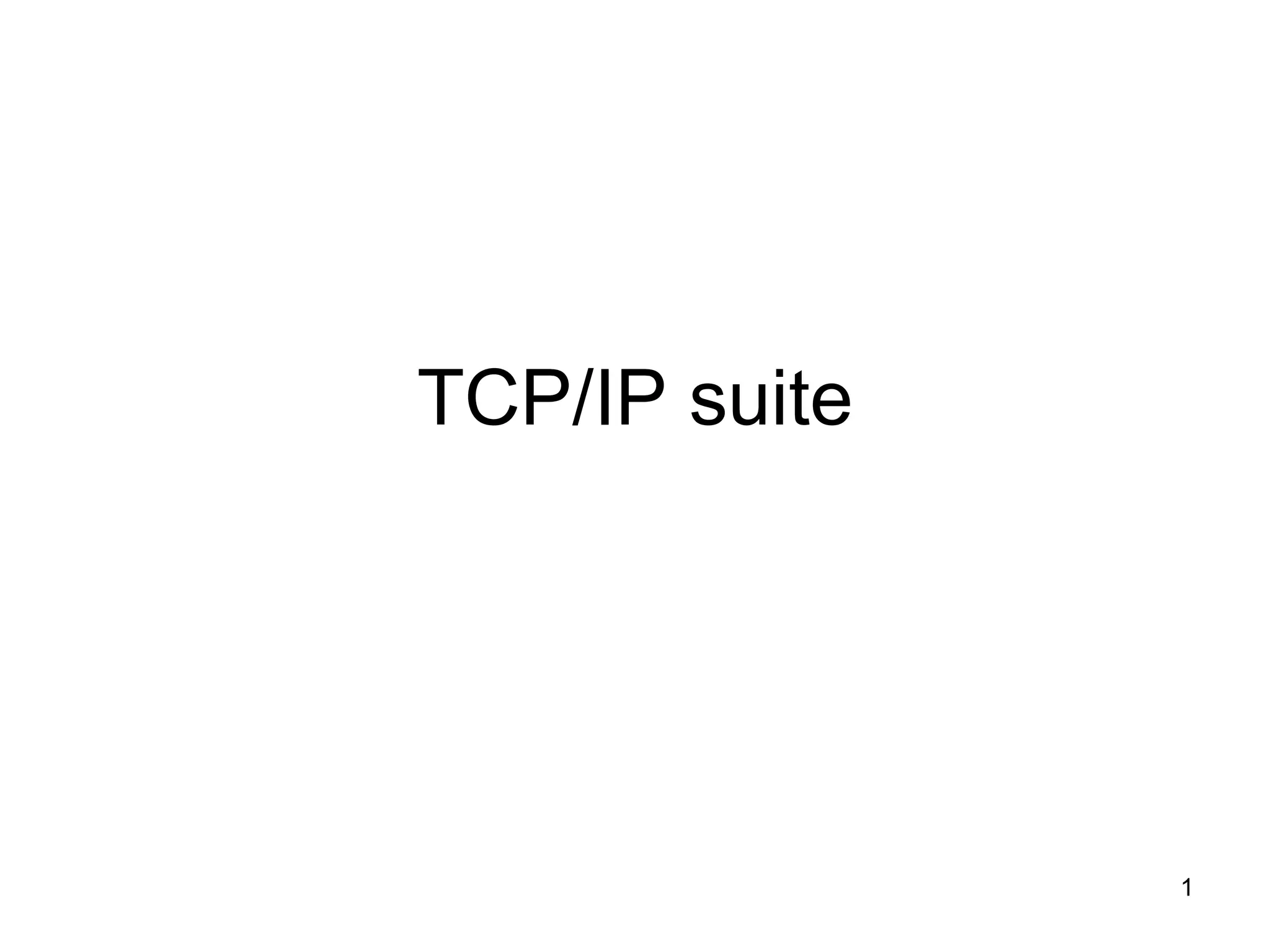 TCP/IP suite 