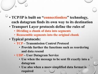 TCP/IP Protocol Suite model Transmission Control Protocol | PPT